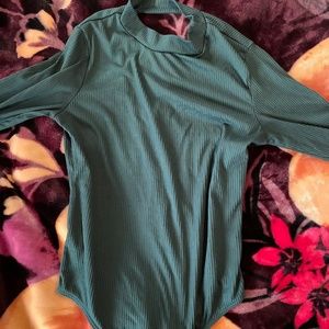 Originality hunter green bodysuit